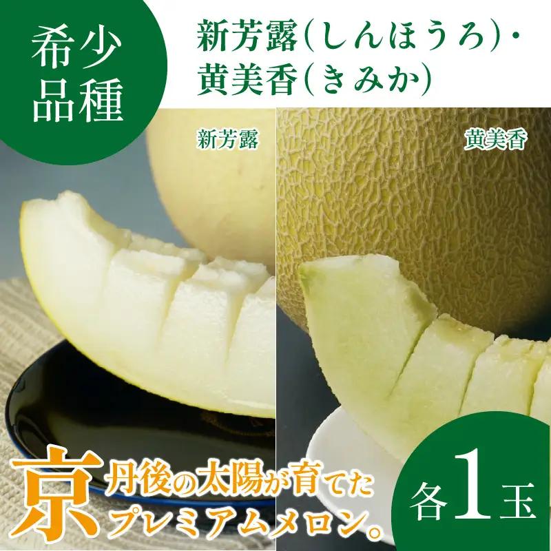 メロン／果物【先行予約／数量限定30】プレミアムメロン（新芳露・黄美香）セット（2026年7月下旬～発送）※マスクメロン（アールスメロン）系　フルーツ・メロン２玉・果物・メロンセット・ブランドメロン・
