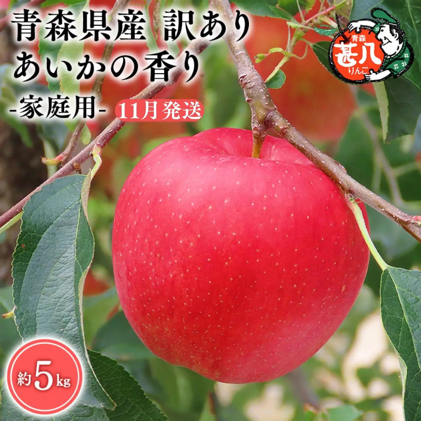 りんご あいかの香り 家庭用 5kg【青森県 平川市 マルジンサンアップル】 りんご