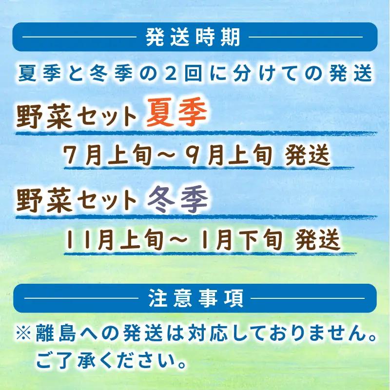 【野菜の定期便】有機野菜セット 夏冬 年２回 | SORA農園