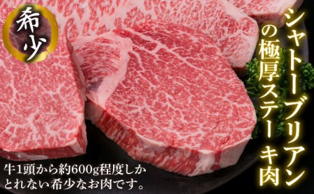 【全3回定期便】【極厚ステーキ】シャトーブリアン 約180g×3枚 サーロインステーキ 約250g×3枚 合計6枚 博多和牛 A4ランク 和牛 ヒレ 糸島市/糸島ミートデリ工房[ACA181]