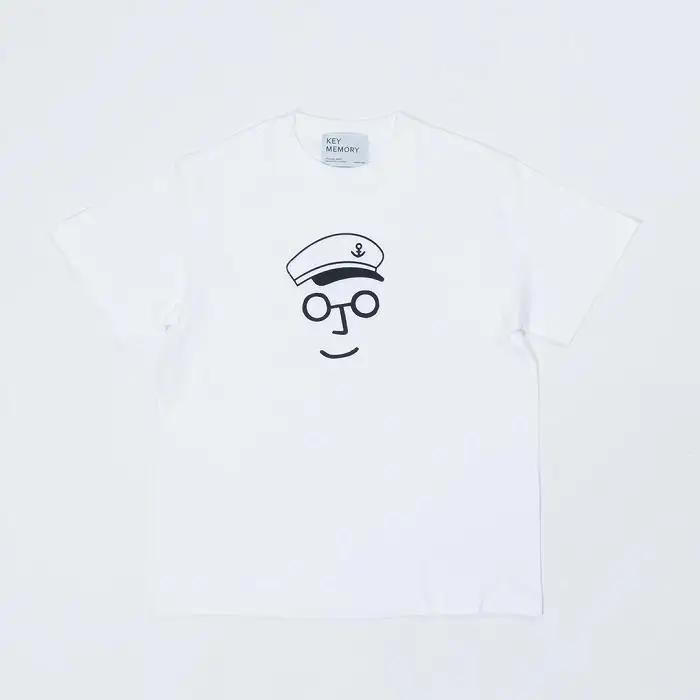 《2》【KEYMEMORY鎌倉】セーラー帽イラストTシャツ WHITE