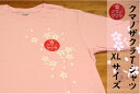 【ふるさと納税】「熊野桜」100年ぶりの新種をモチーフにしました！【クマノザクラTシャツ：ピンク1枚・XLサイズ】