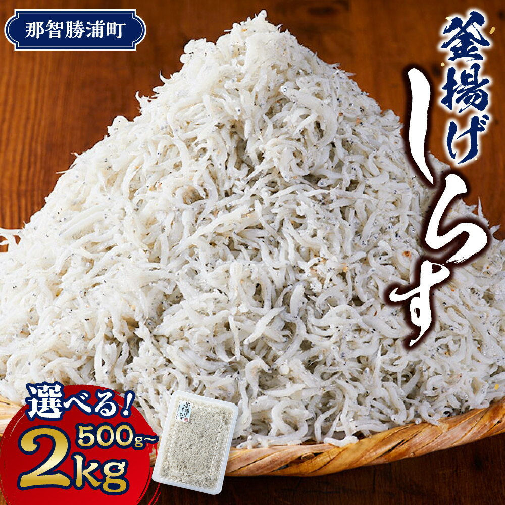 【ふるさと納税】＼注文数急上昇／釜揚げしらす 500g〜2kg 【選べる容量】しらす職人厳選 ふっくら&ぷりぷり 那智勝浦町 海鮮 魚介類 釜揚げしらす おすすめ 魚介 小魚 魚 鮮魚 シラス しらす しらすごはん | 那智勝浦町 釜揚げしらす 海鮮 魚介 人気 おすすめ 惣菜