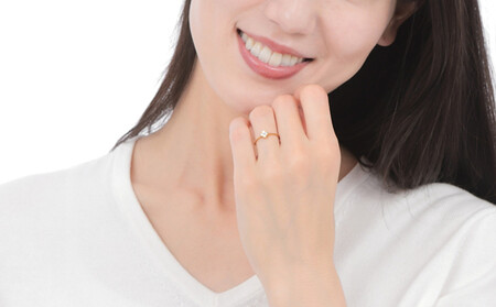 クローバーダイヤモンドリング　0.15CT　R3989DI-Y　イエローゴールド【サイズ：5号～18号（0.5号刻み対応可）】 ダイヤ 指輪 リング YG ジュエリー 贈り物 ギフト プレゼント