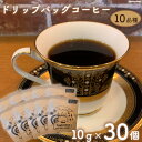 【ふるさと納税】珈琲 ドリップバック コーヒー 約10g×30個 10品種 セット [いち日のはじまり 福岡県 筑紫野市 21760715] ドリップコーヒー コーヒー豆