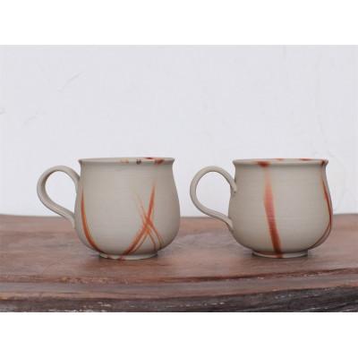 ふるさと納税 上島町 備前焼　ひだすきのコーヒーカップ 2個セット　c2-002 |  | 01
