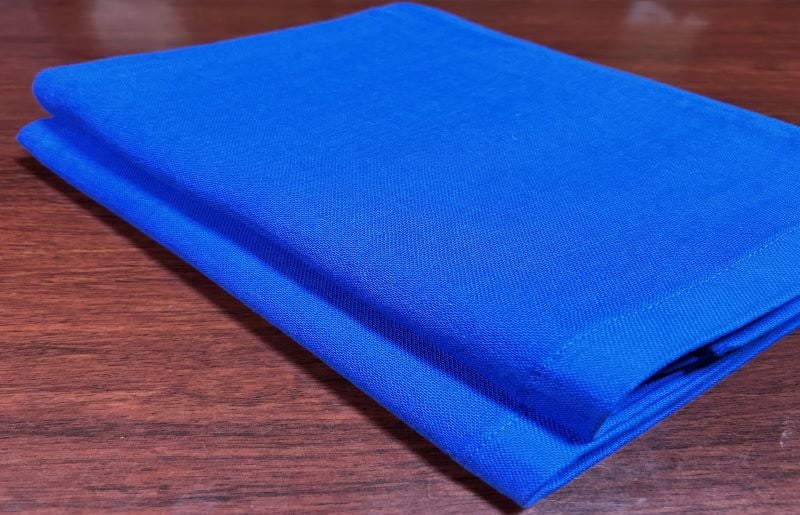 国内製造 ガーゼバスタオル 2枚（ブルー）薄手 60×120cm【泉州タオル 国産 吸水 普段使い シンプル 日用品 大阪 泉佐野 大阪府 泉佐野市】
