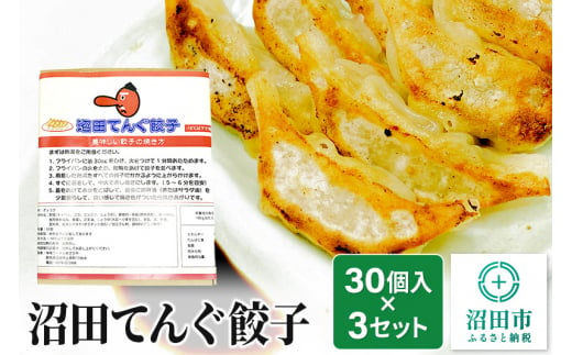 あさひや 沼田てんぐ餃子 30個入×3セット