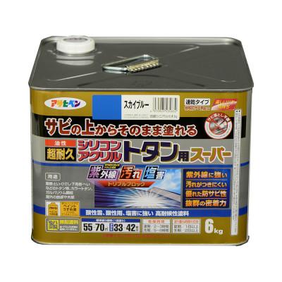 ふるさと納税 加東市 油性超耐久シリコンアクリルトタン用 6kg スカイブルー