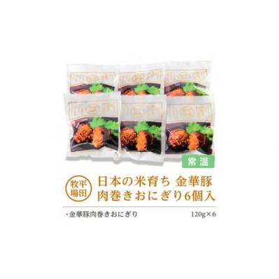 ふるさと納税 酒田市 【平田牧場】日本の米育ち◆金華豚　肉巻きおにぎり(6個入り) |  | 01