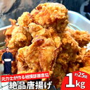 【ふるさと納税】【唐揚げ 1kg 約25個入り】元力士の作る相撲部屋味付けからあげ 大容量 冷凍 キッチンカー お歳暮