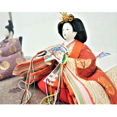 ふるさと納税 小野市 雛人形　京十番親王「正絹　向い鳳凰の丸」オリジナル金襴敷　No.10-905 |  | 02