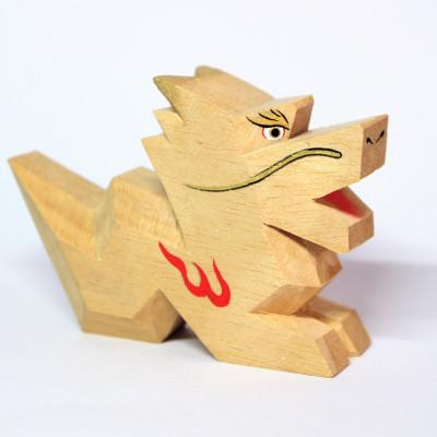 ふるさと納税 ふじみ野市 国産ヒノキ製　一刀彫り干支「龍」