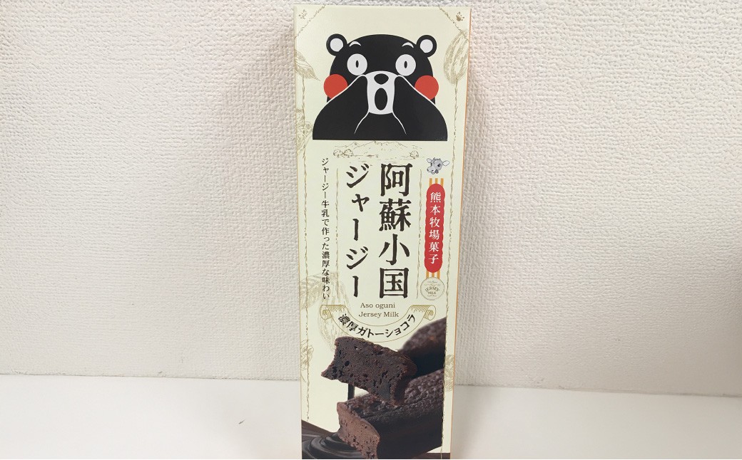 阿蘇小国ジャージー牛乳 くまモン箱入り 特濃ガトーショコラ 