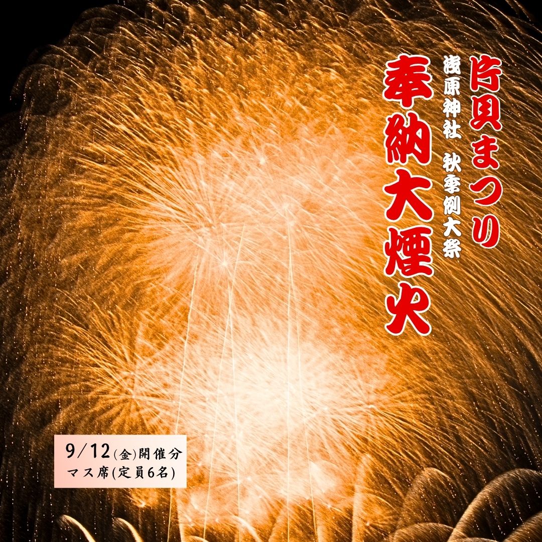 【ふるさと納税】【令和7年9月12日(金)】世界一の四尺玉を体感！片貝まつり花火大会 桟敷席チケット (マス席 最大6名・180×225cm) 新潟県小千谷市 【0003-0001SV03-01】
