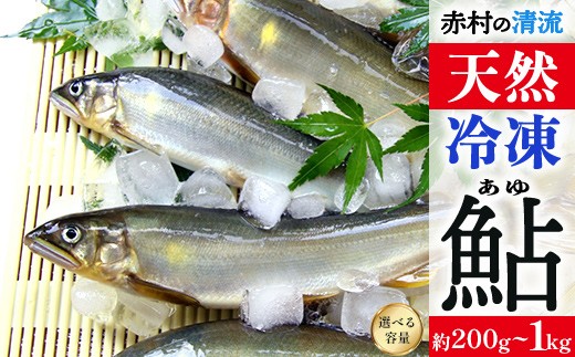 
                  冷凍鮎　〈選べる容量〉約200g～1kg 福岡県 赤村 3E-oya
                