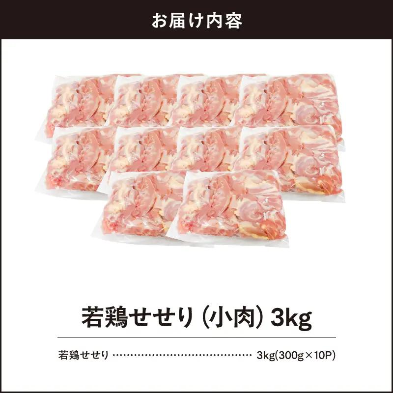 鹿児島県産 若鶏 せせり （ 小肉 ） 3kg セット KN105-018 肉 鶏肉 冷凍