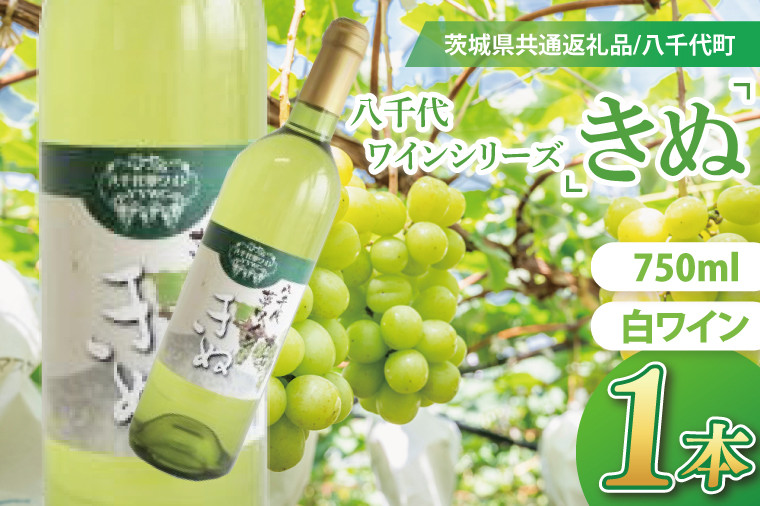 
                  八千代夢ワインシリーズ　きぬ（白ワイン）１本【茨城県共通返礼品／八千代町】│ ワイン 白ワイン シャルドネ 辛口 国産 茨城県 取手市（BM003）
                