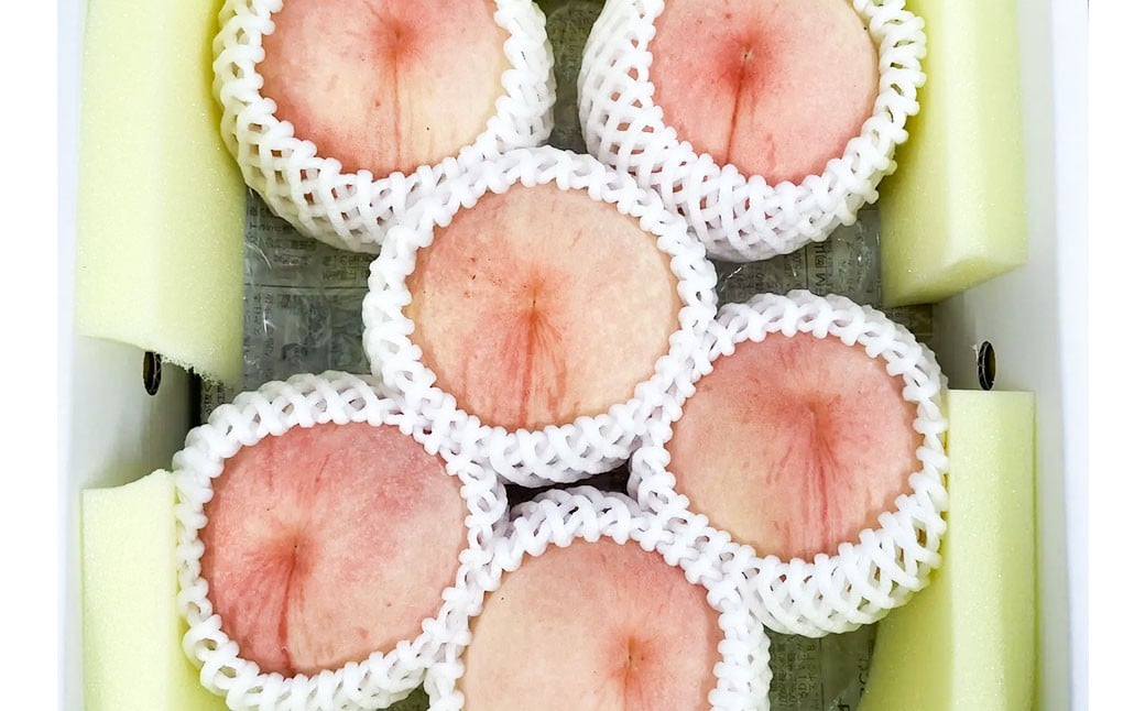 岡山の白桃 6～8玉入り 約2kg