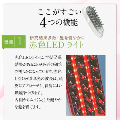 ふるさと納税 つくばみらい市 【ギフト包装】美ルル ブリリアントヘアーミニ(EMSリフトブラシ) ピンク スカルプケア |  | 01