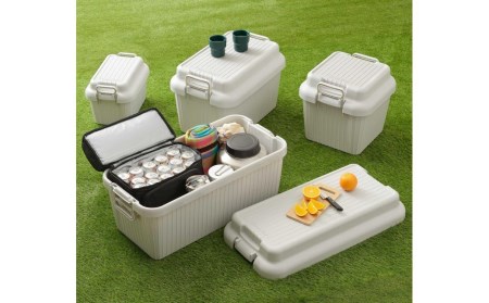 コンテナボックス ベリアスボート SS グレー 蓋つき コンテナボックス 収納コンテナ アウトドア boxコンテナ 屋外収納 収納ケース 新生活 一人暮らし 【010S051】