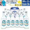 【ふるさと納税】《定期便3ヶ月》ニテコ炭酸水(レモン) 300ml×12本入 「水の郷」の炭酸水 ご当地炭酸水