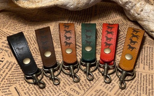 馬九いくキーリング(ダークブラウン)　栗東市 / 株式会社ブルズエフ [BIAU262]