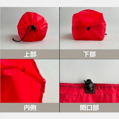 ふるさと納税 名古屋市 【M・3L・赤】　大きめナイロン巾着袋　スタッフバッグ　スタッフサック |  | 03