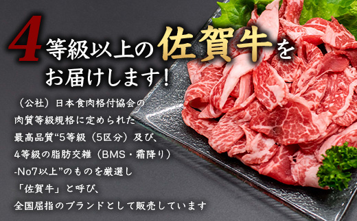 E-122　佐賀牛 切り落とし 500g×4【合計2kg】牛肉 肉 佐賀牛 切り落し 切落し 切りおとし 