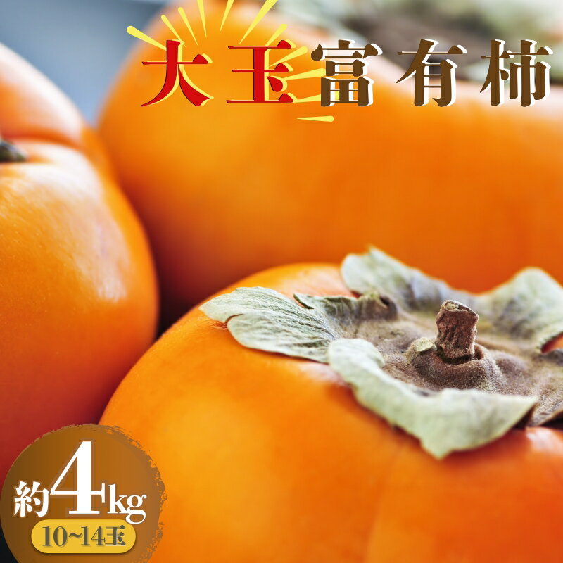 【ふるさと納税】 【絶品】大玉富有柿(約4kg)【2025年11月上旬～下旬発送予定】