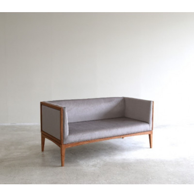 
            Monac 2人掛け ソファ＜グレー/栴檀＞【1579354】
          