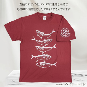 市制70周年記念デザインTシャツ（インディゴ・綿100％）男女兼用サイズ 【R01054】