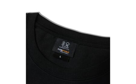 【8/7寄付額変更予定】LOHASTYLE CORDURA天竺 CHIGASAKI 半袖T ブラック オリジナル Tシャツ 半袖 黒 男女兼用 湘南 茅ヶ崎市 神奈川県 M