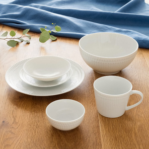 美濃焼 さざなみ【6形状×各1枚SET】ホワイト 小田陶器【1576590】