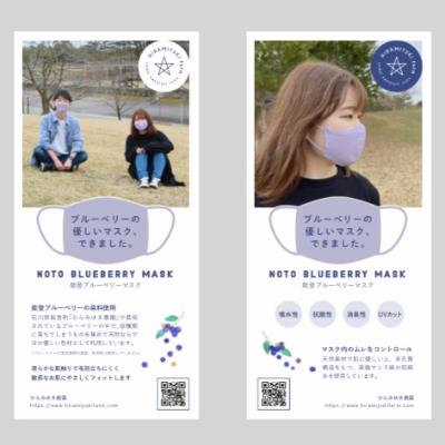 ふるさと納税 能登町 能登ブルーベリーマスク(オザークブルー)NOTO BRUEBERRY MUSK　草木染め機能性マスク |  | 02