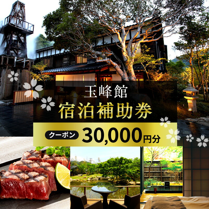 玉峰館　宿泊補助券【30,000円】　【旅行 温泉 高級宿 宿泊券 旅行】