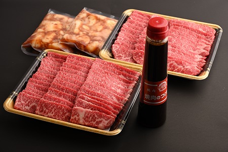 【数量限定】おおいた和牛カルビ&国産ホルモンセット【合計1,400g】たれ付  牛肉 和牛 豊後牛 焼肉 焼き肉セット 大分県産 中津市