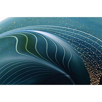 ふるさと納税 上郡町 中皿(金×青緑)　川原有造作 |  | 01