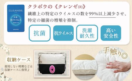 抗ウイルス加工羽毛掛ふとん ポーランド産ホワイトダック93%【SD】≪みやこんじょ快速便≫_117-E102-R_(都城市) 羽毛布団 寝具 抗菌防臭加工 ダウン SEKアレルGプラス加工 日本製 掛