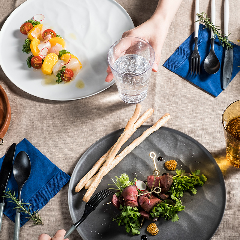 ARASカトラリーセット【カラー：グレー】 カトラリー セット フォーク スプーン ナイフ 割れない 保証付き ARAS エイラス 色が選べる 食器 贈り物 ギフト 1.5万円 15000円  F6P