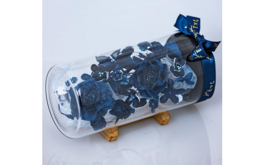 
藍染花ボトルフラワー 大
