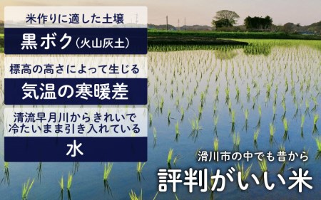 滑川産コシヒカリ（5kg）・「海のミネラル水」（2ℓ）【3ヵ月定期便】 [C-007001]