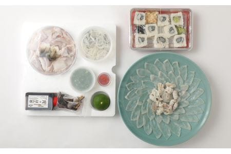 頑固親父のこだわりとらふぐ刺しふぐ鍋セット（３人前）ふぐ寿司付き［冷蔵］ふぐ料理・鮨　光