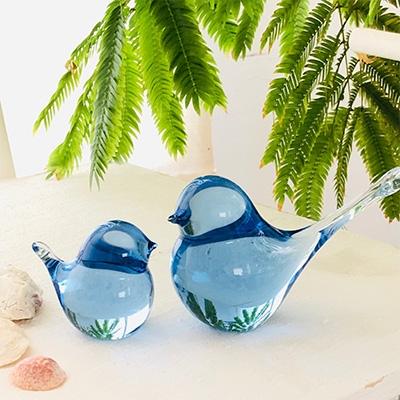 ふるさと納税 高松市 【Aji Glass】　幸せの蒼いとりさん　大　1個　(GIFT BOX付) |  | 02