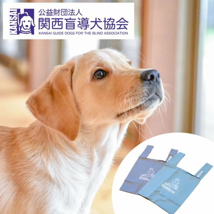 【返礼品相当額で盲導犬の育成を支援】支援額4,500円(記念品あり)エコバッグなど盲導犬協会オリジナルグッズ進呈[行きたい場所に安心していける社会に…]