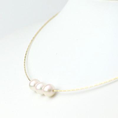 ふるさと納税 山梨市 K18あこや真珠7.5-8.0mmオメガタイプ スルーネックレス |  | 02