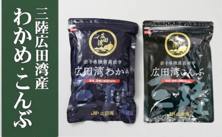 三陸産 塩蔵わかめ・こんぶ セット 300g×各1袋 【 肉厚 海藻 食べ比べ 】RT927