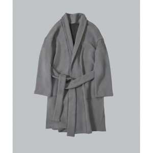 パイル羽織ジャケット(起毛加工あり)　ログウッドアカネマリーゴールドグレー【1695123】