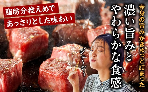 宮崎牛赤身サイコロステーキ 合計800g_M241-018-03