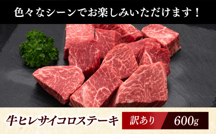 【訳あり】A4〜A5 国産牛ヒレサイコロステーキ 600g 《築上町》【久田精肉店】 博多和牛 牛肉 人気 おすすめ [ABCL178]